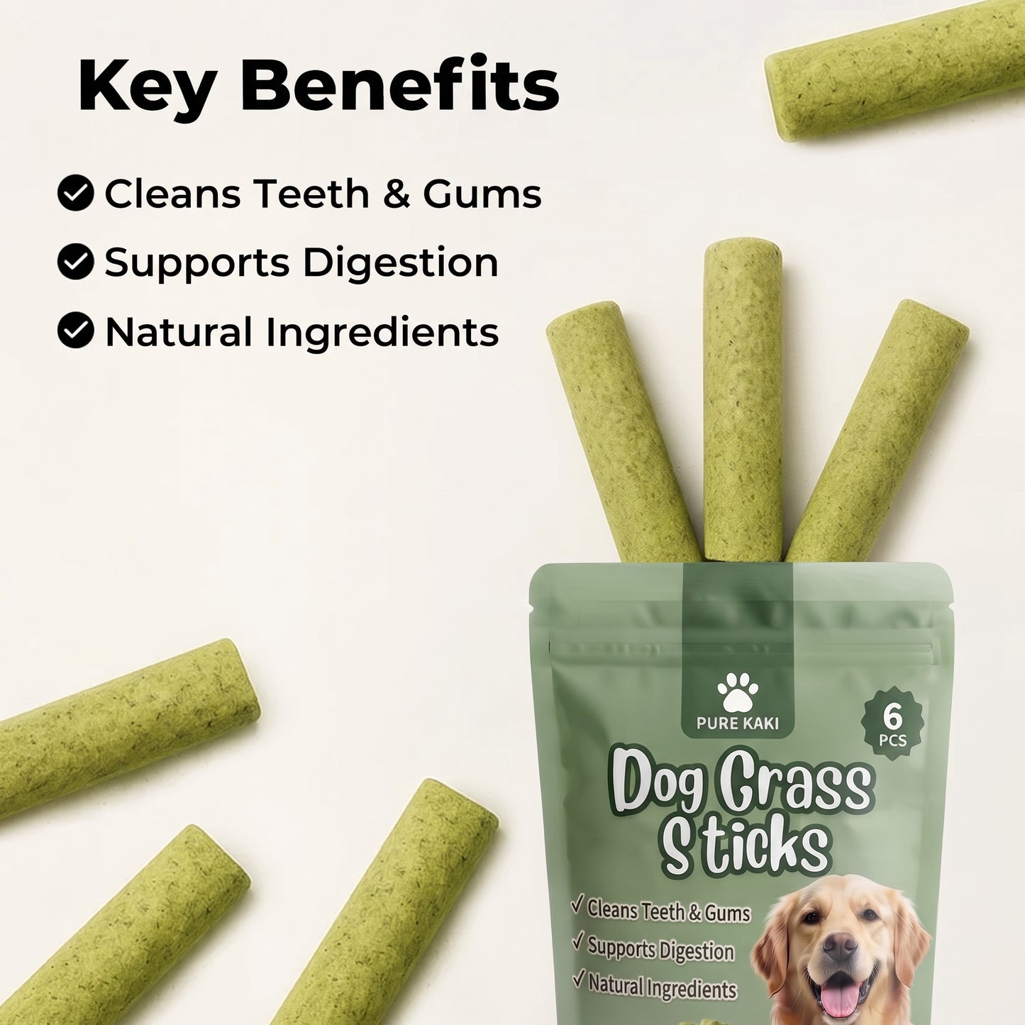 Dog Grass Sticks
