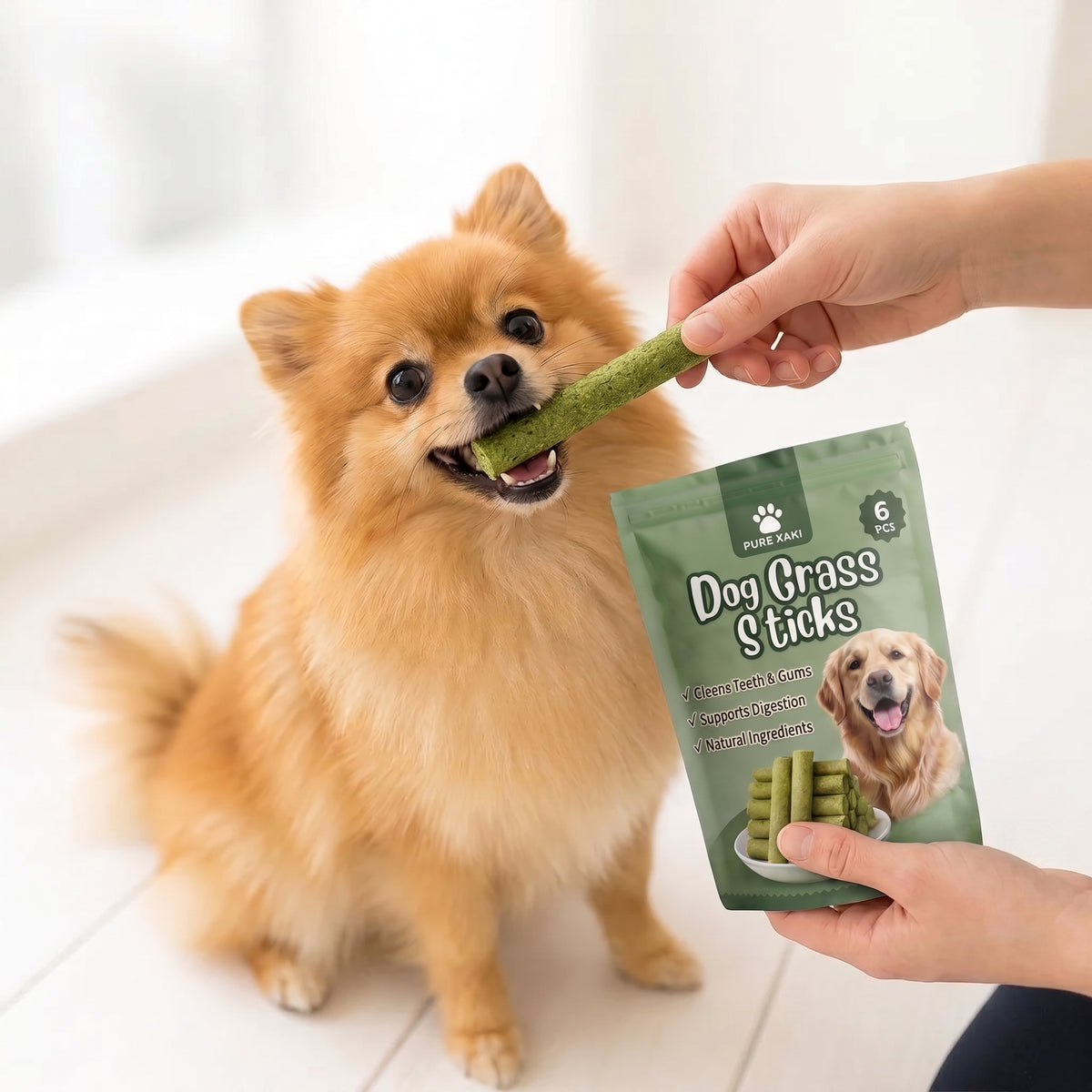 Give Your Dog What They Actually Need - Pure Kaki Grass Sticks