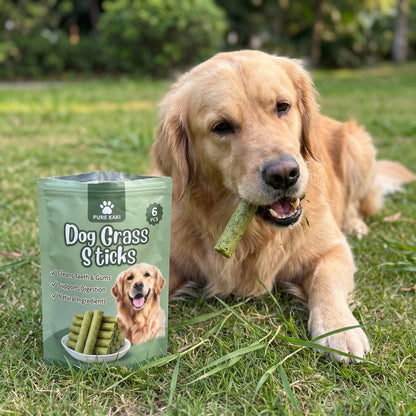 Give Your Dog What They Actually Need - Pure Kaki Grass Sticks